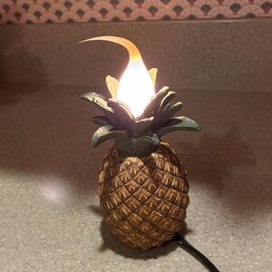 Vintage Mini-Lamp Light Pineapple Shabby Chic Farmhouse